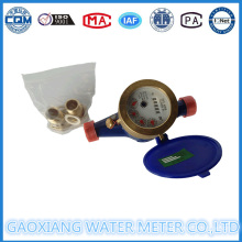 Medidor de agua mecánico tradicional del cuerpo de cobre amarillo de la fábrica de China